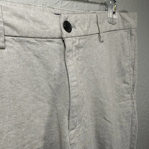 Old Navy Men's 90's Straight Linen-Blend Chino Pants 32x30 55% Linen 45% Cotton - Picture 5 of 9